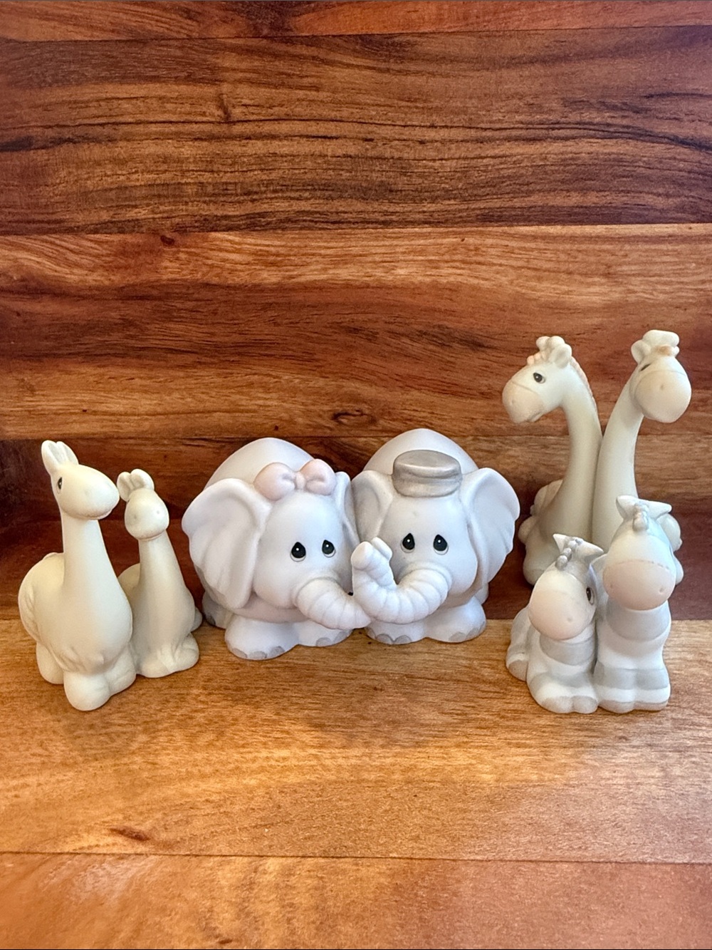 Precious Moments- Two by Two (Noah’s Ark)- Llamas, Elephants, Giraffes, Zebras